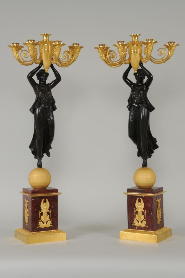 Candélabre à six lumières